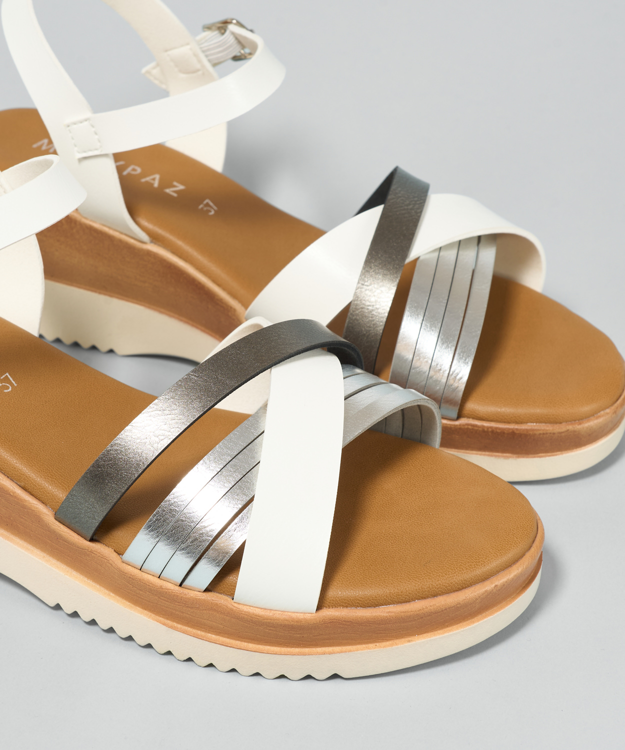 Sandalias tiras combinadas image number null